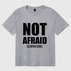 Футболка оверсайз женская Not Afraid, цвет: меланж