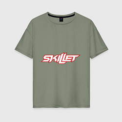 Футболка оверсайз женская Skillet, цвет: авокадо