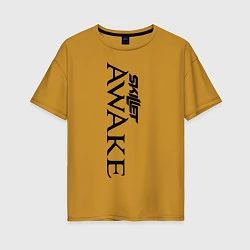 Женская футболка оверсайз Skillet Awake
