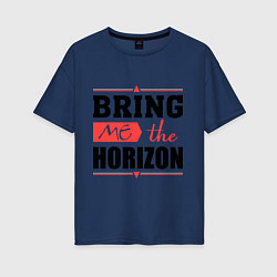 Женская футболка оверсайз Bring me the horizon