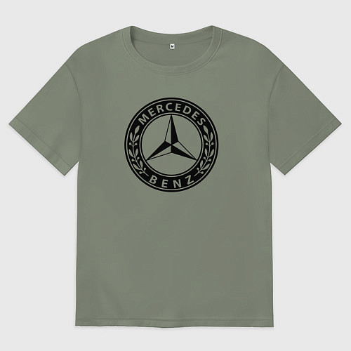 Женская футболка оверсайз MERCEDES-BENZ: Classic / Авокадо – фото 1