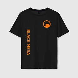 Женская футболка оверсайз Black Mesa