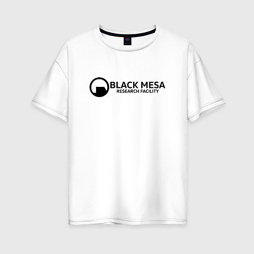 Женская футболка оверсайз Black Mesa: Research Facility / Белый – фото 1