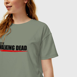 Футболка оверсайз женская Крылья, цвет: авокадо — фото 2