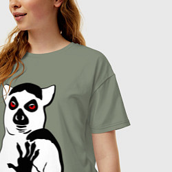 Футболка оверсайз женская Узбагойся, цвет: авокадо — фото 2