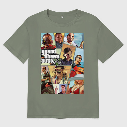 Женская футболка оверсайз GTA 5: Stories / Авокадо – фото 1