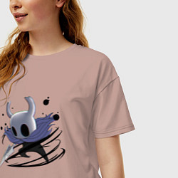 Футболка оверсайз женская Hollow Knight, цвет: пыльно-розовый — фото 2