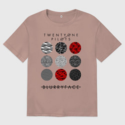 Женская футболка оверсайз TOP: Blurryface