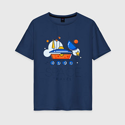 Женская футболка оверсайз Space Travel