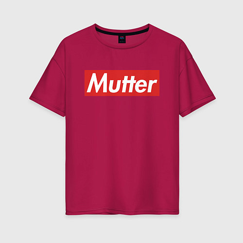 Женская футболка оверсайз Mutter / Маджента – фото 1