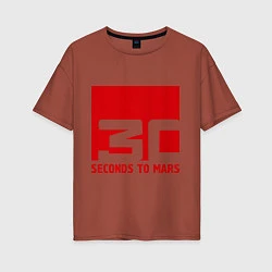 Женская футболка оверсайз 30 seconds to mars