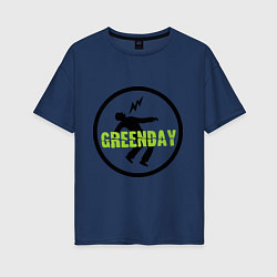 Футболка оверсайз женская Green Day: Voltage, цвет: тёмно-синий
