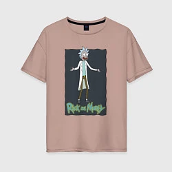 Женская футболка оверсайз Rick Sanchez