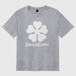 Футболка оверсайз женская Black Clover, цвет: меланж