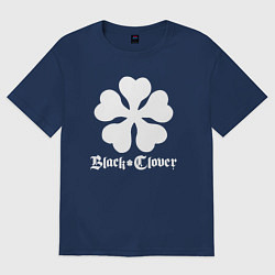 Футболка оверсайз женская Black Clover, цвет: тёмно-синий