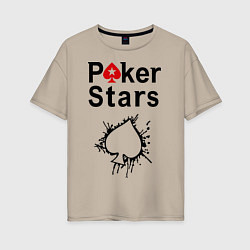 Женская футболка оверсайз Poker Stars