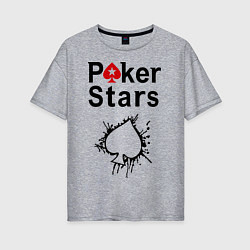 Женская футболка оверсайз Poker Stars