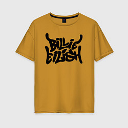 Женская футболка оверсайз BILLIE EILISH: Street Art