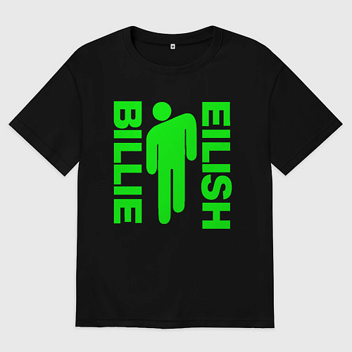 Женская футболка оверсайз BILLIE EILISH / Черный – фото 1