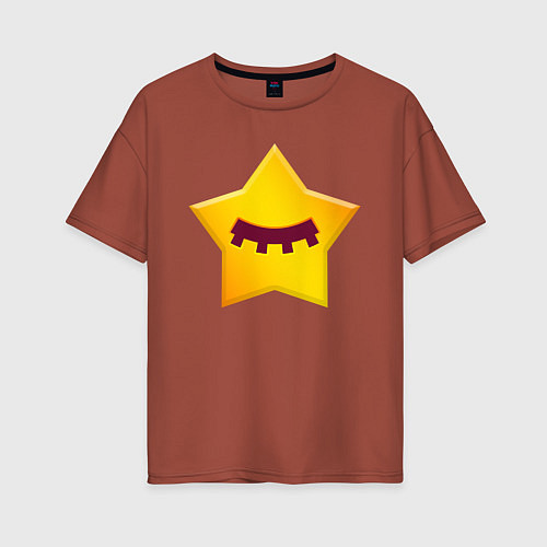 Женская футболка оверсайз BRAWL STARS - SANDY / Кирпичный – фото 1