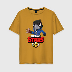 Женская футболка оверсайз BRAWL STARS CROW