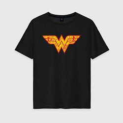 Женская футболка оверсайз Wonder woman
