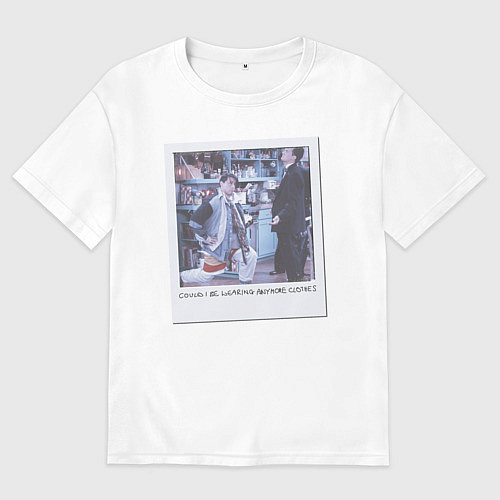 Женская футболка оверсайз Friends Polaroid photo / Белый – фото 1