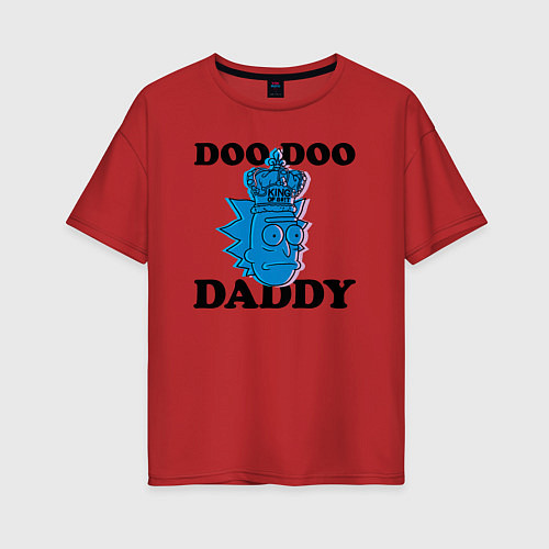 Женская футболка оверсайз DOO DOO DADDY / Красный – фото 1