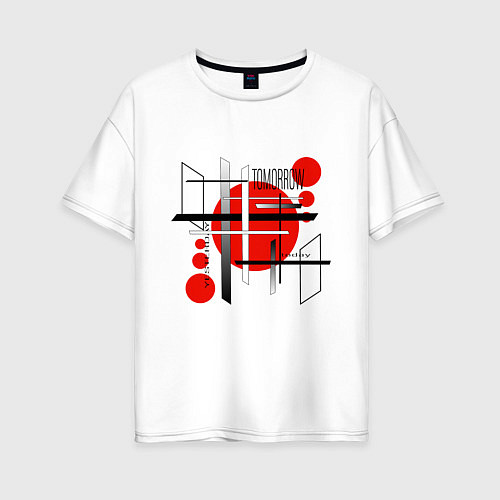 Женская футболка оверсайз JAPAN / Белый – фото 1