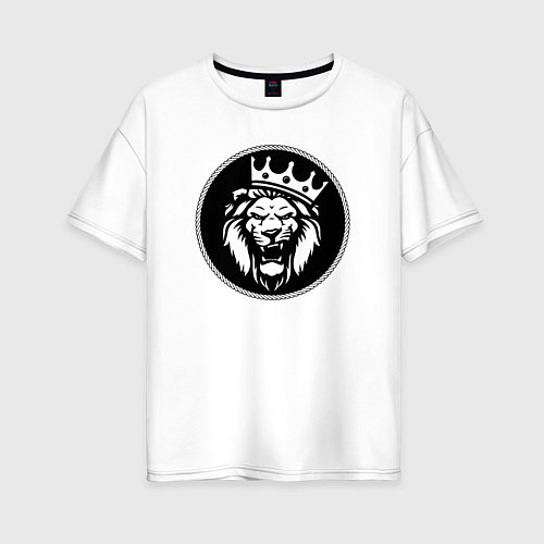Женская футболка оверсайз Король Лев / Белый – фото 1