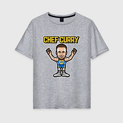 Женская футболка оверсайз Chef Curry
