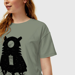 Футболка оверсайз женская Доктор Кто, цвет: авокадо — фото 2