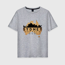 Женская футболка оверсайз Сидней Австралия
