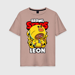 Женская футболка оверсайз BRAWL STARS SALLY LEON