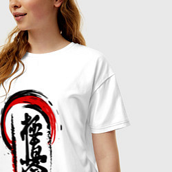 Футболка оверсайз женская Kyokushinkai, цвет: белый — фото 2