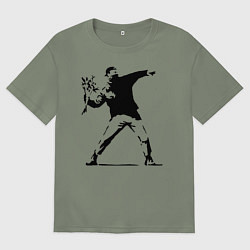 Футболка оверсайз женская Banksy, цвет: авокадо