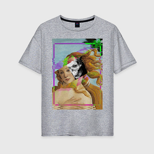 Женская футболка оверсайз Венера / Меланж – фото 1