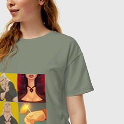 Футболка оверсайз женская Выбор Ведьмака, цвет: авокадо — фото 2