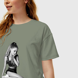 Футболка оверсайз женская ARIANA GRANDE, цвет: авокадо — фото 2