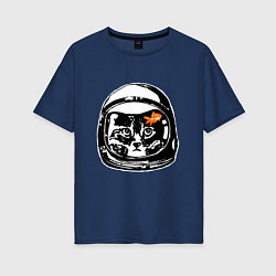Женская футболка оверсайз Space Cat