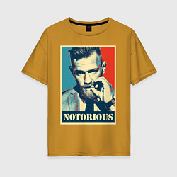 Женская футболка оверсайз Notorious