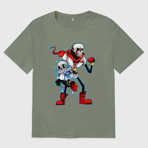 Женская футболка оверсайз UNDERTALE / Авокадо – фото 1