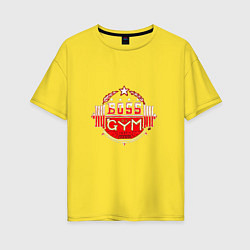 Женская футболка оверсайз Boss of GYM Color