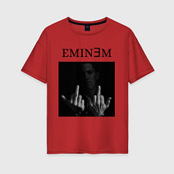 Футболка оверсайз женская EMIN?M, цвет: красный