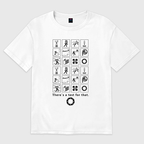 Женская футболка оверсайз PORTAL / Белый – фото 1