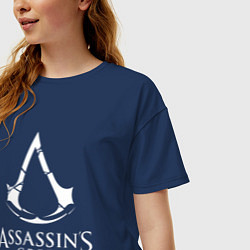 Футболка оверсайз женская Assassin’s Creed, цвет: тёмно-синий — фото 2