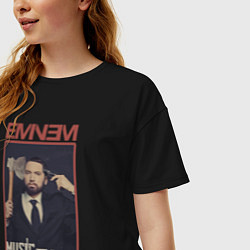 Футболка оверсайз женская Eminem MTBMB, цвет: черный — фото 2
