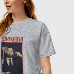 Футболка оверсайз женская Eminem MTBMB, цвет: меланж — фото 2