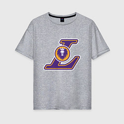 Футболка оверсайз женская Lakers, цвет: меланж