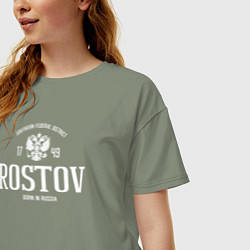 Футболка оверсайз женская Ростов Born in Russia, цвет: авокадо — фото 2